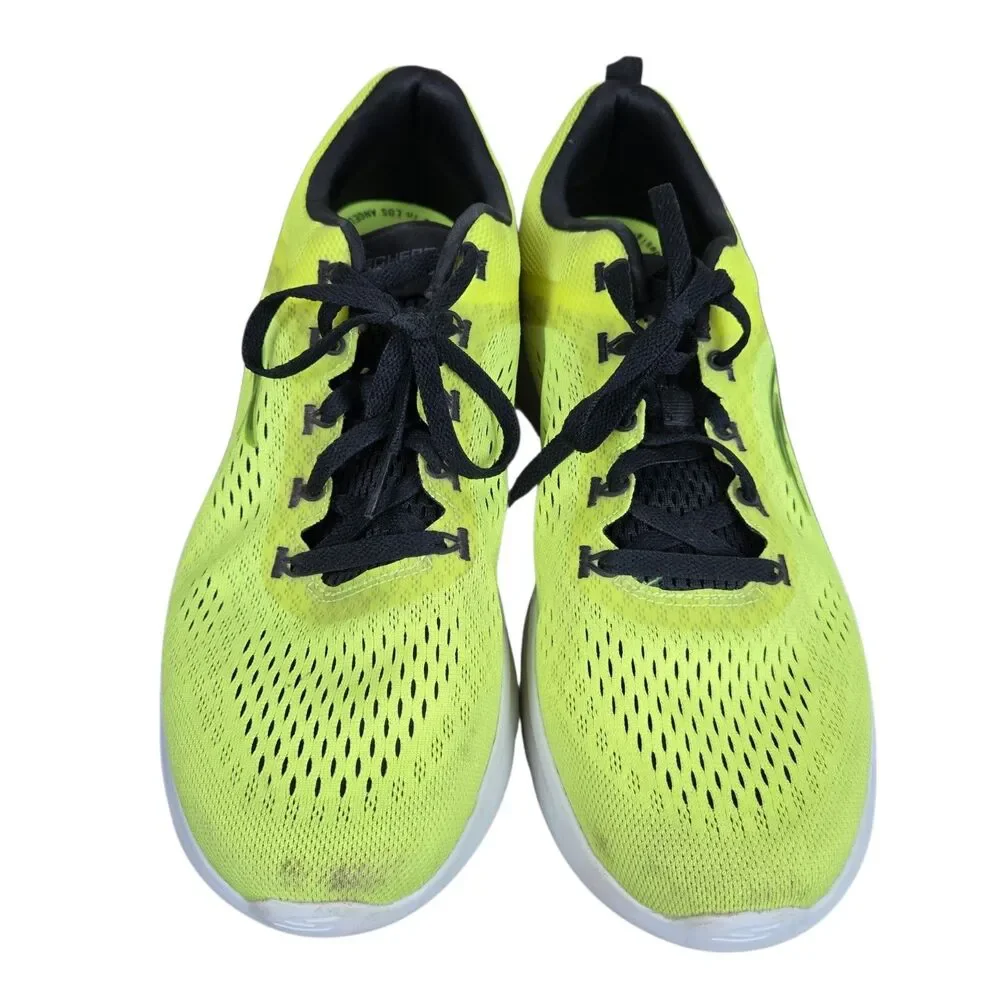 Skechers Go Run Lite Men's Sneakers Trainers 10 Neon Yellow Black Athletic